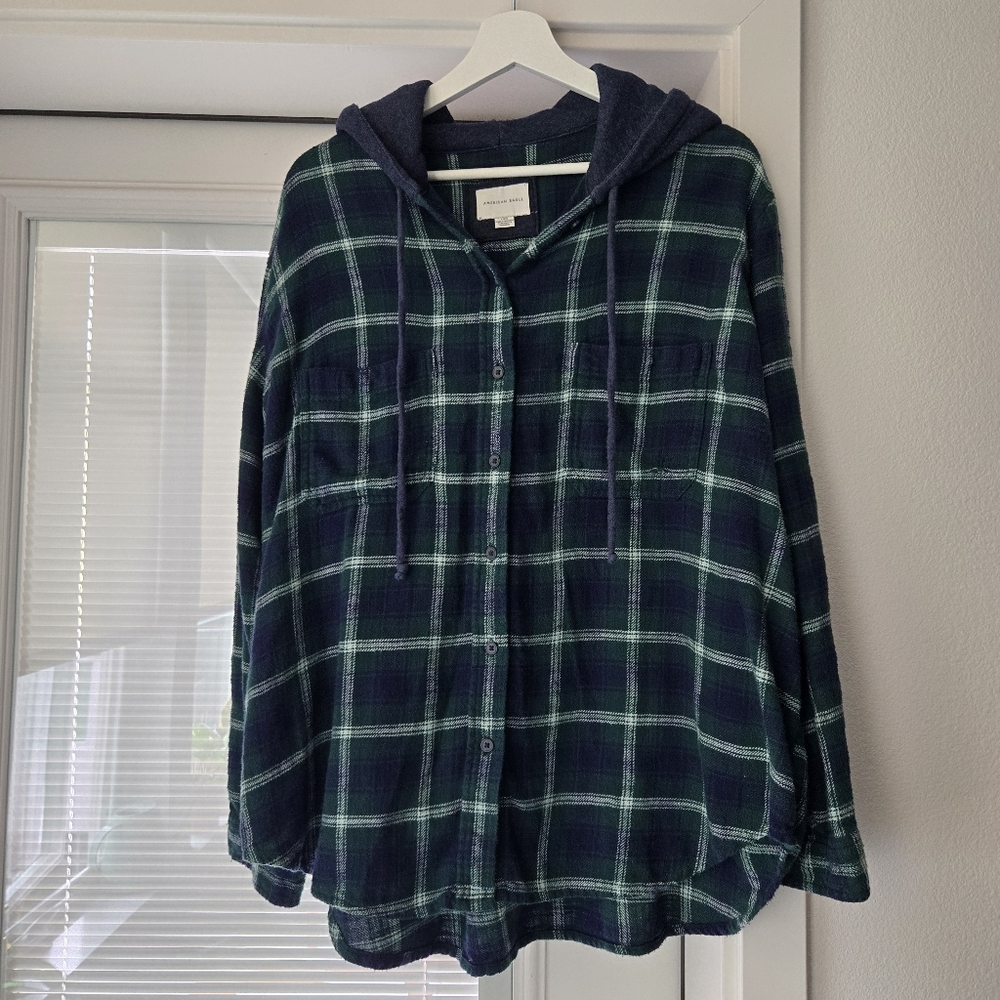 Plaid Hooded Flannel
